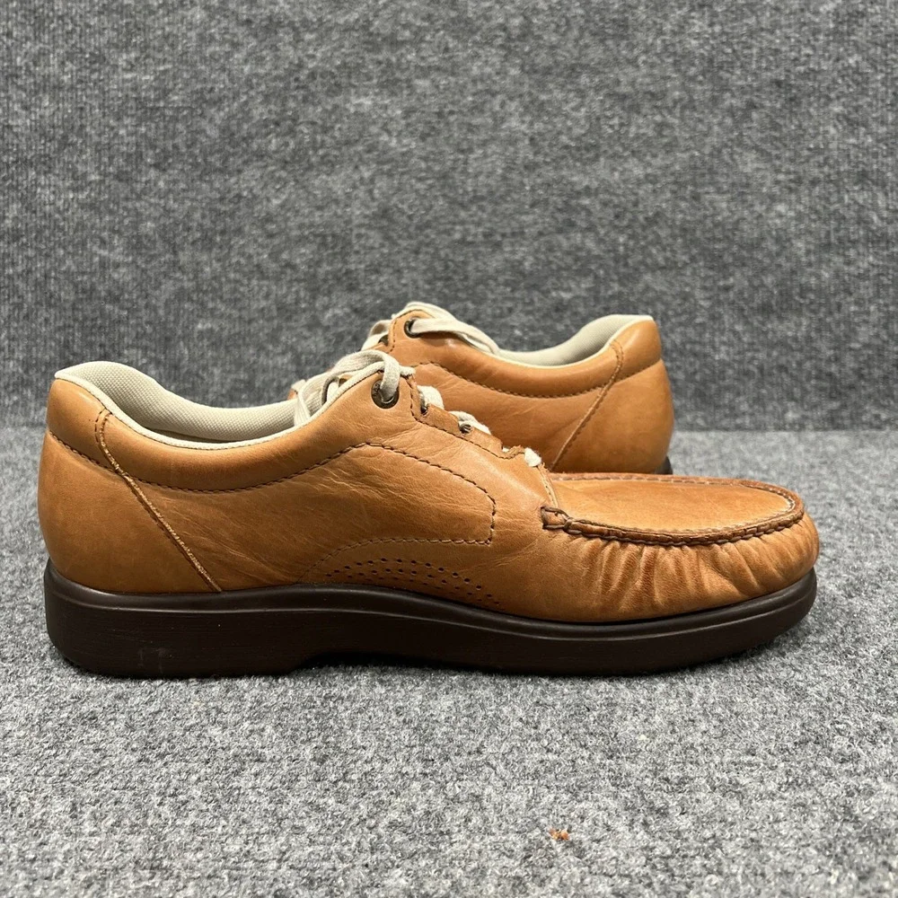 SAS Bout Time Lux Comfort Tan Leather Loafer Shoes Mens Size 12.5 N Orthopedic